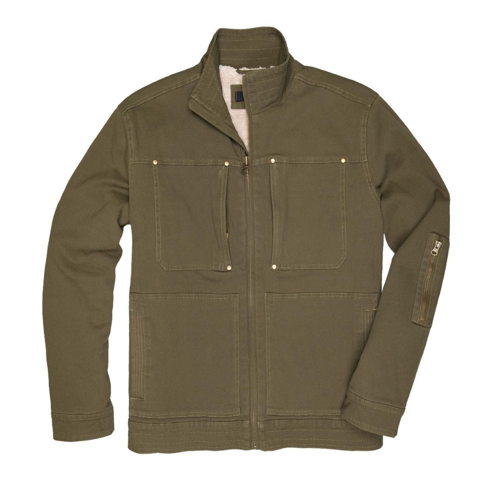 NWT Dakota Grizzly Men's Dax Stretch Twill Sherpa Lined Field Jacket - L